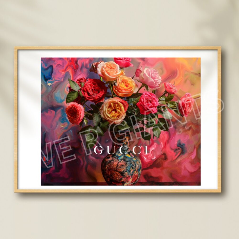 GUCCI FLOWERS 20x16 ART PRINT